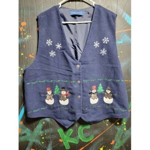 Karen Scott Christmas‎ Snowman Vest #039